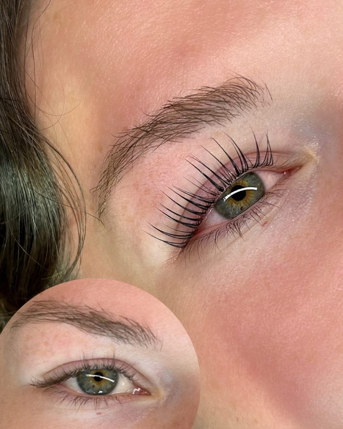 Korean lash lift result by an online student