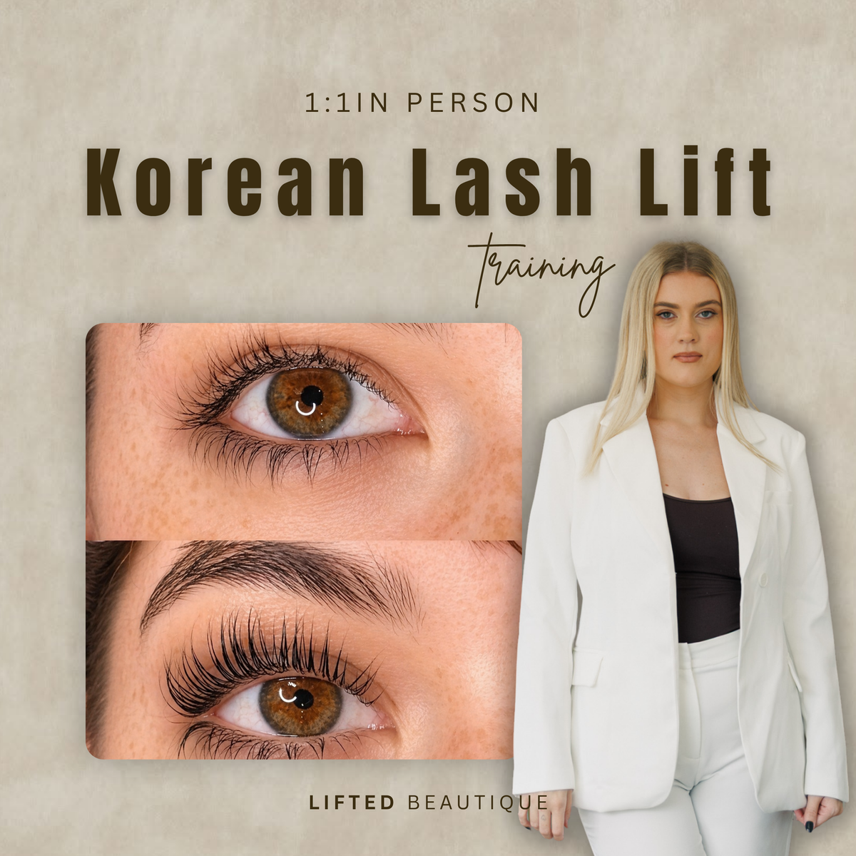 1:1 KOREAN LASH LIFT UP-SKILL