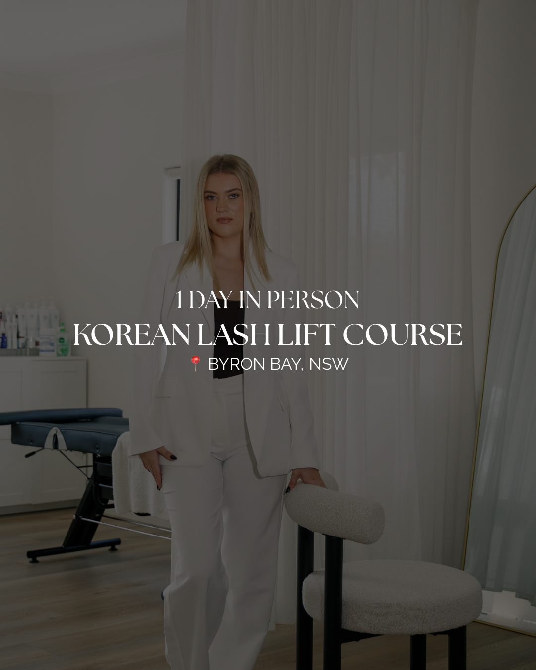 1 DAY IN PERSON KOREAN LASH LIFT COURSE (SALE)